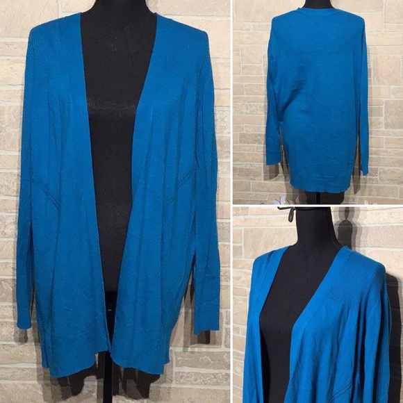 Worthington Sweaters - Worthington - Sz L - deep turquoise cardigan - NWT
